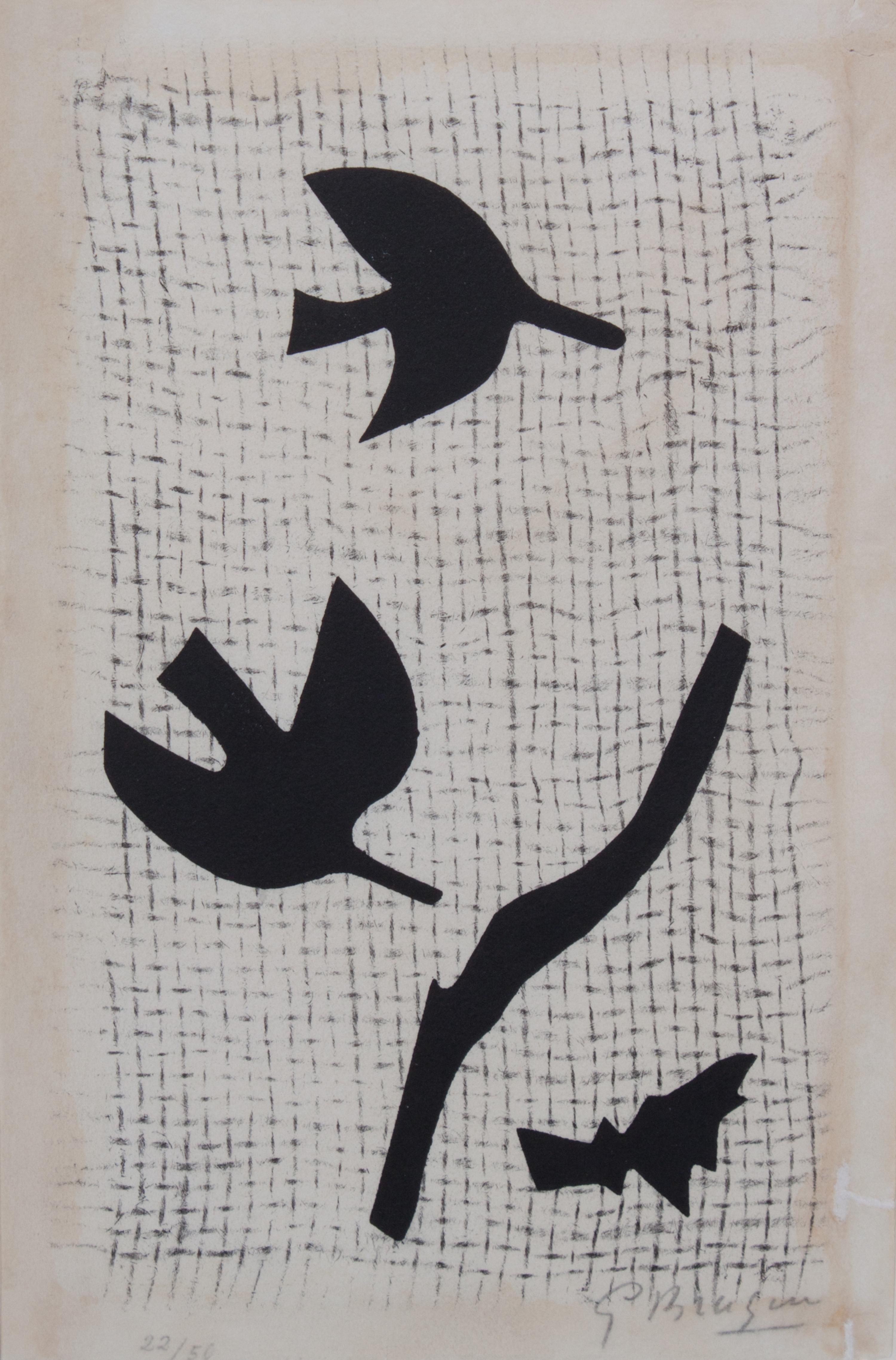 Georges Braque, (French, 1882-1963), Untitled, 1964 (from Bibliographie des ouevres de René Char)