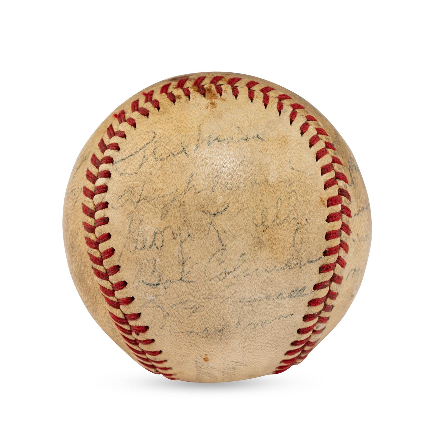 A 1943 Boston Braves Team Signed Autograph Baseball (Beckett Authentication Services Letter of Authenticity)