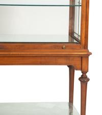 A Regency Style Mahogany Glazed Display Cabinet on Stand
