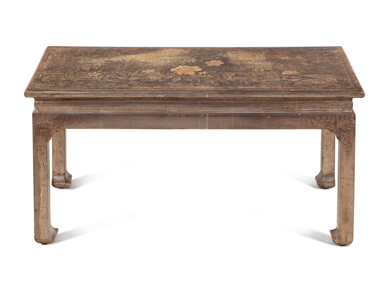 A Max Kuehne Silvered Cocktail Table