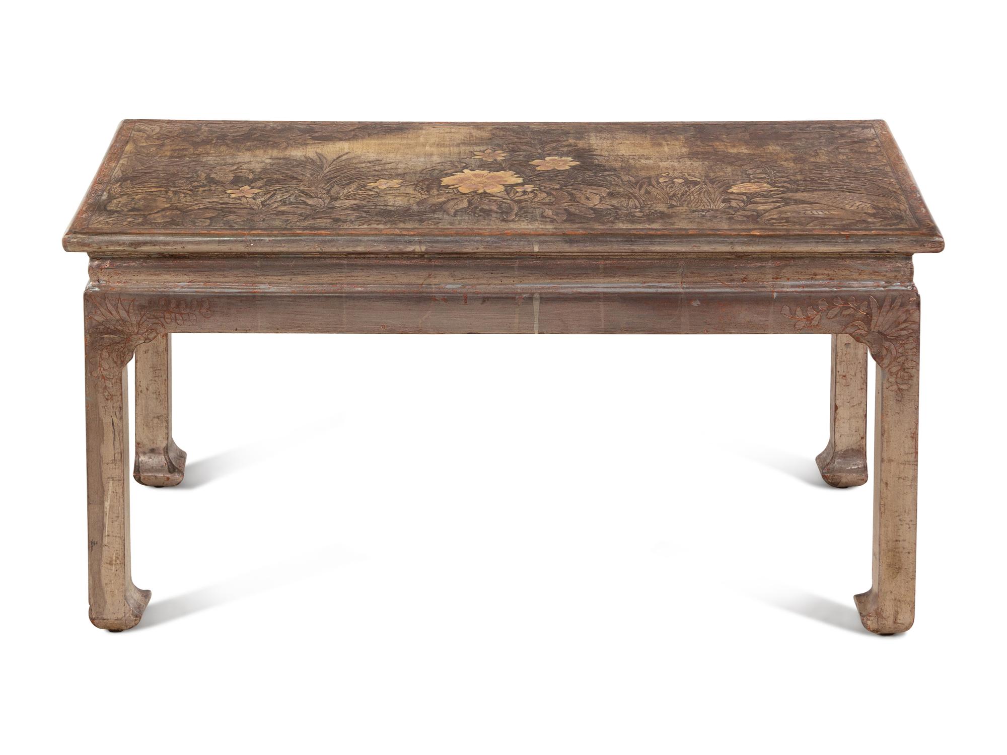 A Max Kuehne Silvered Cocktail Table