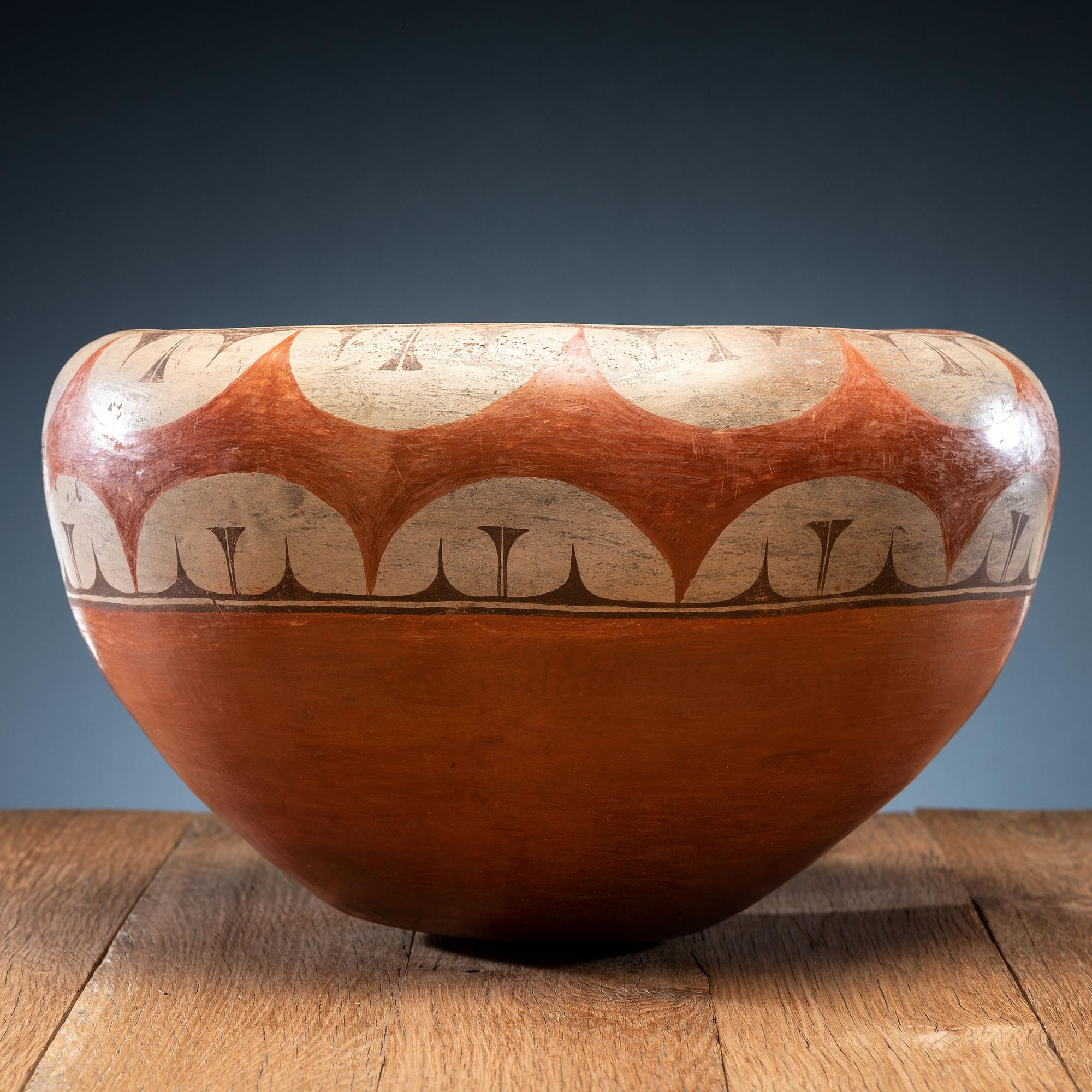 Rosalie Medina Toribo (Zia, ca 1858-1950) Attributed, Dough Bowl