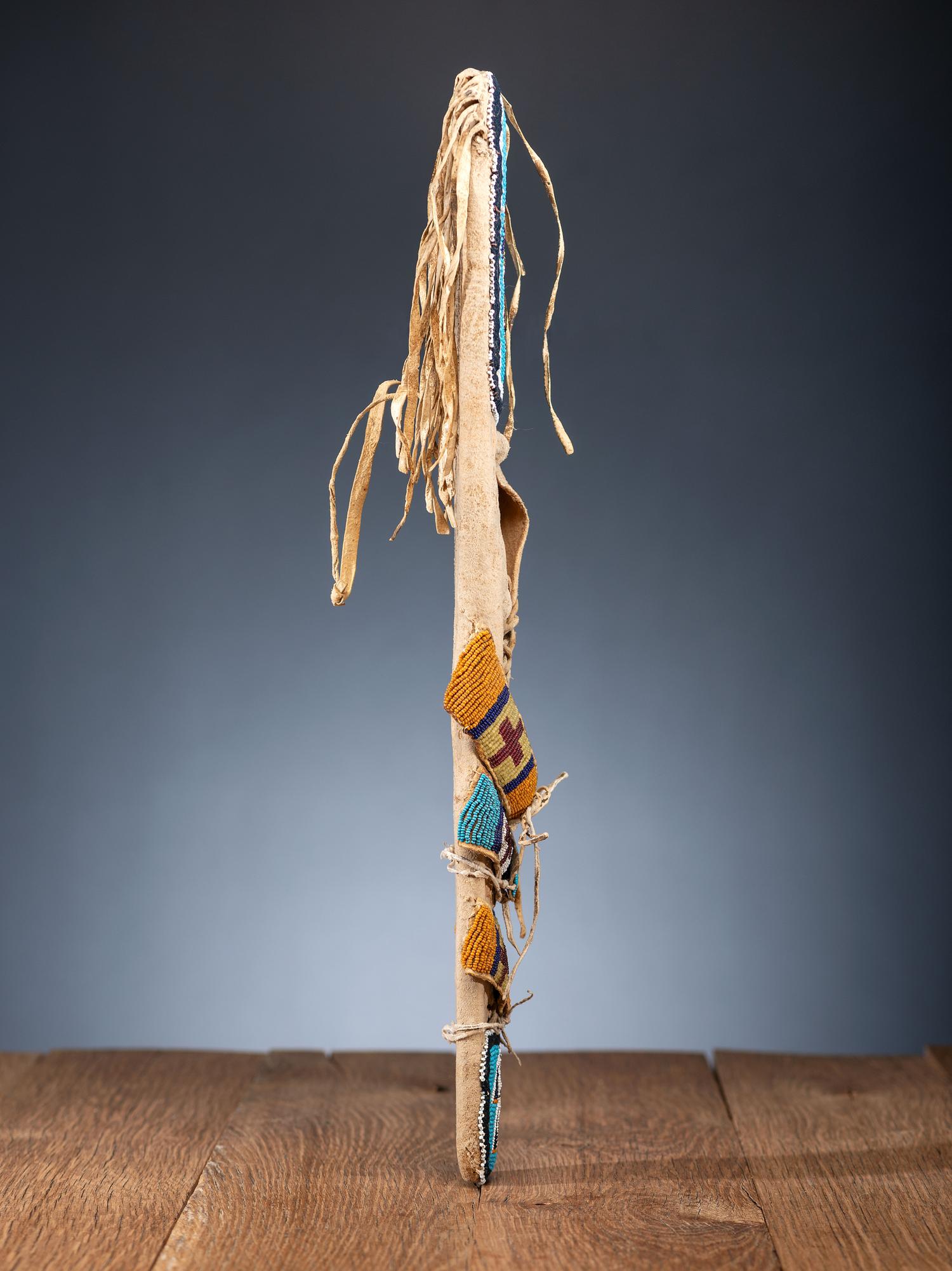 Apsáalooke [Crow] Beaded Hide Toy Cradle
