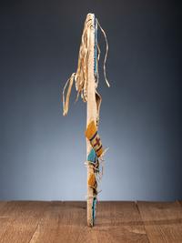 Apsáalooke [Crow] Beaded Hide Toy Cradle