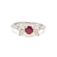 TIFFANY & CO., RUBY AND DIAMOND RING