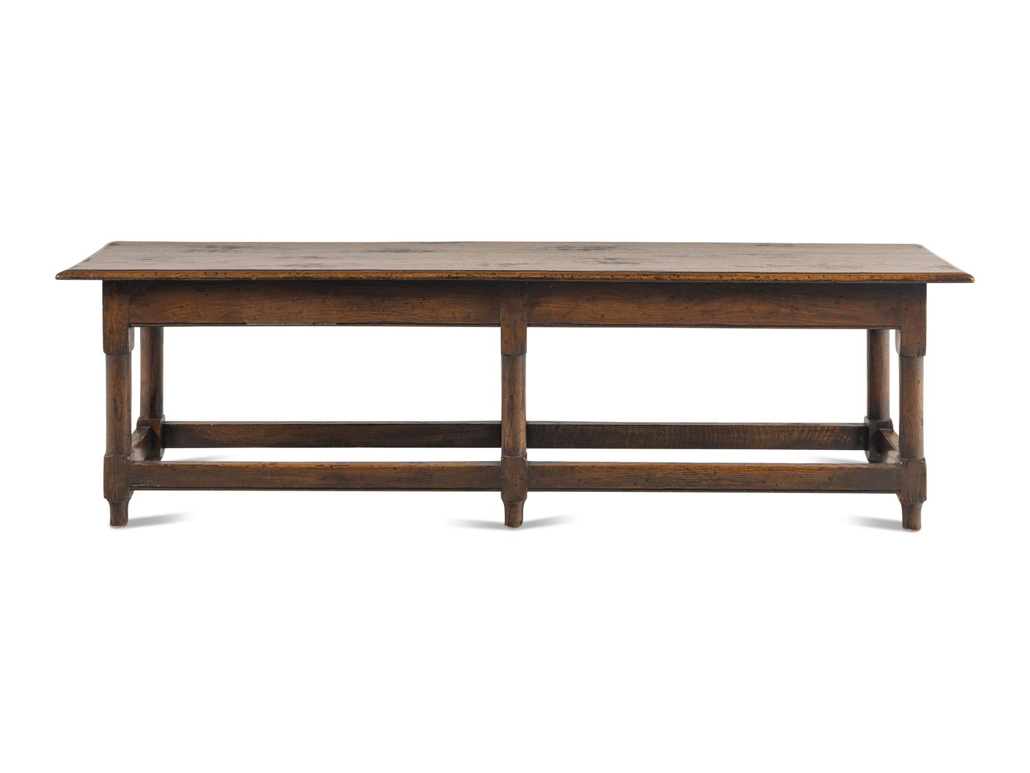 An English Oak Hall Bench