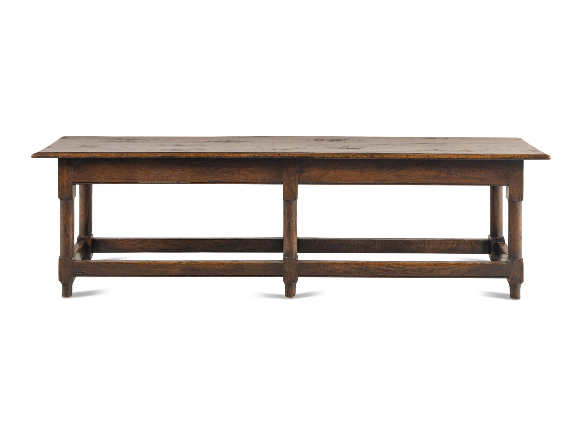 An English Oak Hall Bench