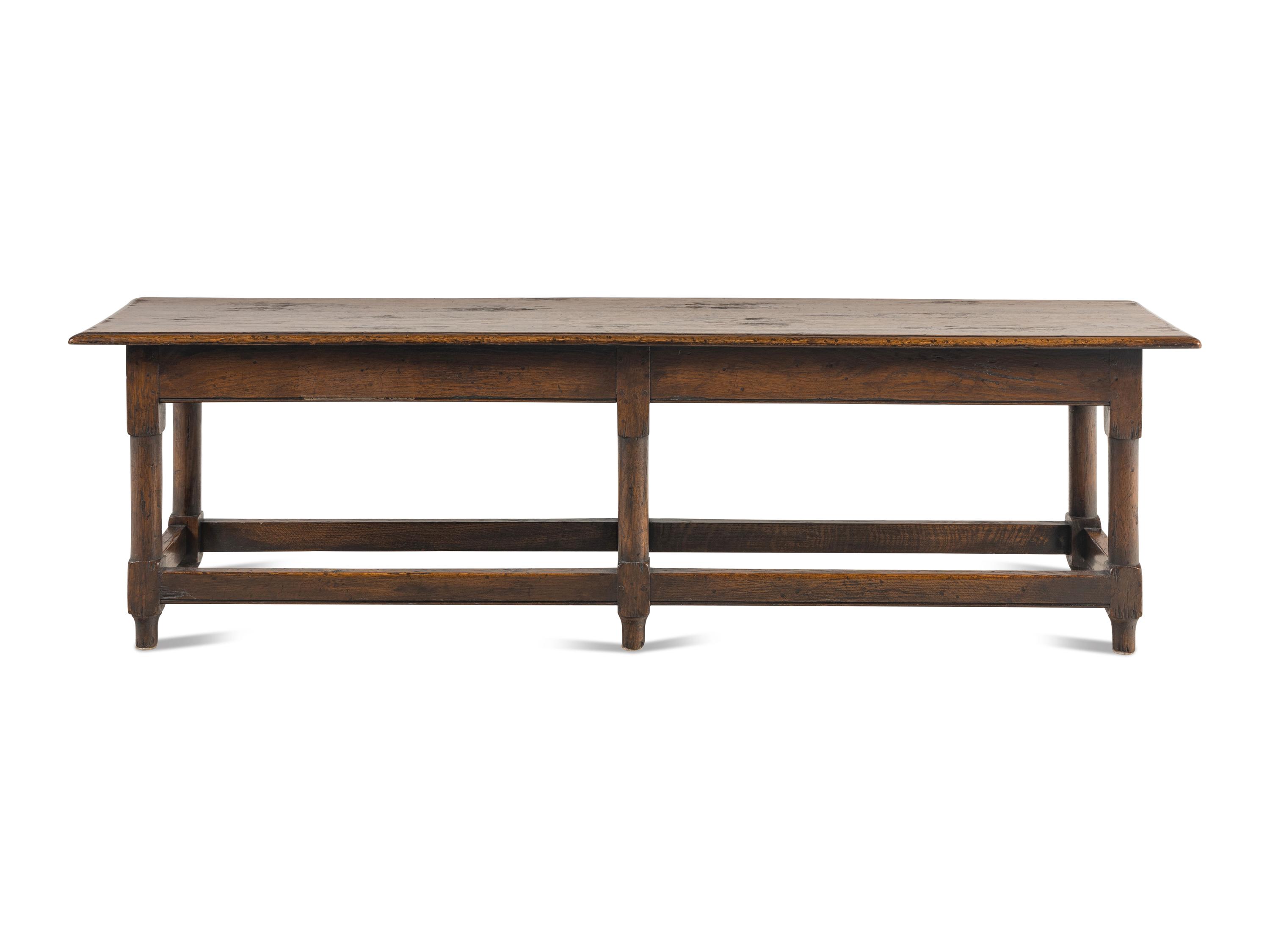 An English Oak Hall Bench