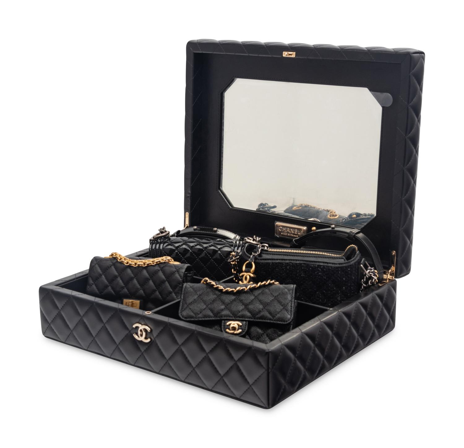 CHANEL "SUCCESS STORY" SET OF FOUR MINI BAGS WITH BOX