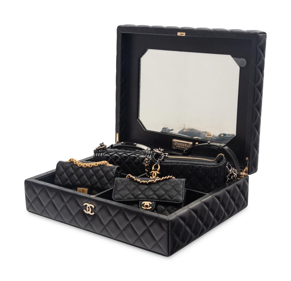 CHANEL "SUCCESS STORY" SET OF FOUR MINI BAGS WITH BOX