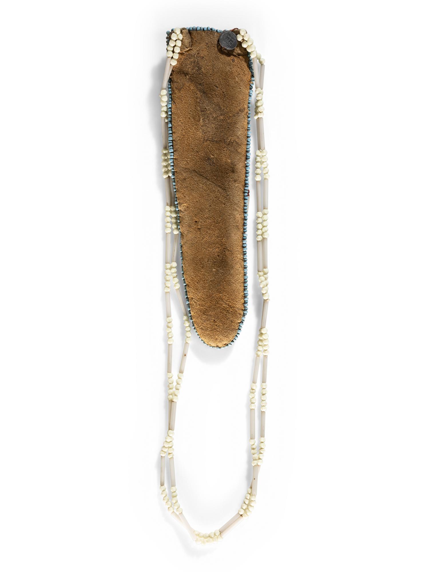Athabaskan Pony Beaded Hide Neck Knife Sheath