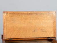 A Late Federal Red-Stained Pine One-Drawer Slant-Lid Schoolmaster's Desk