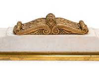 A Continental Gilt Bronze and Marble Fireplace Suite