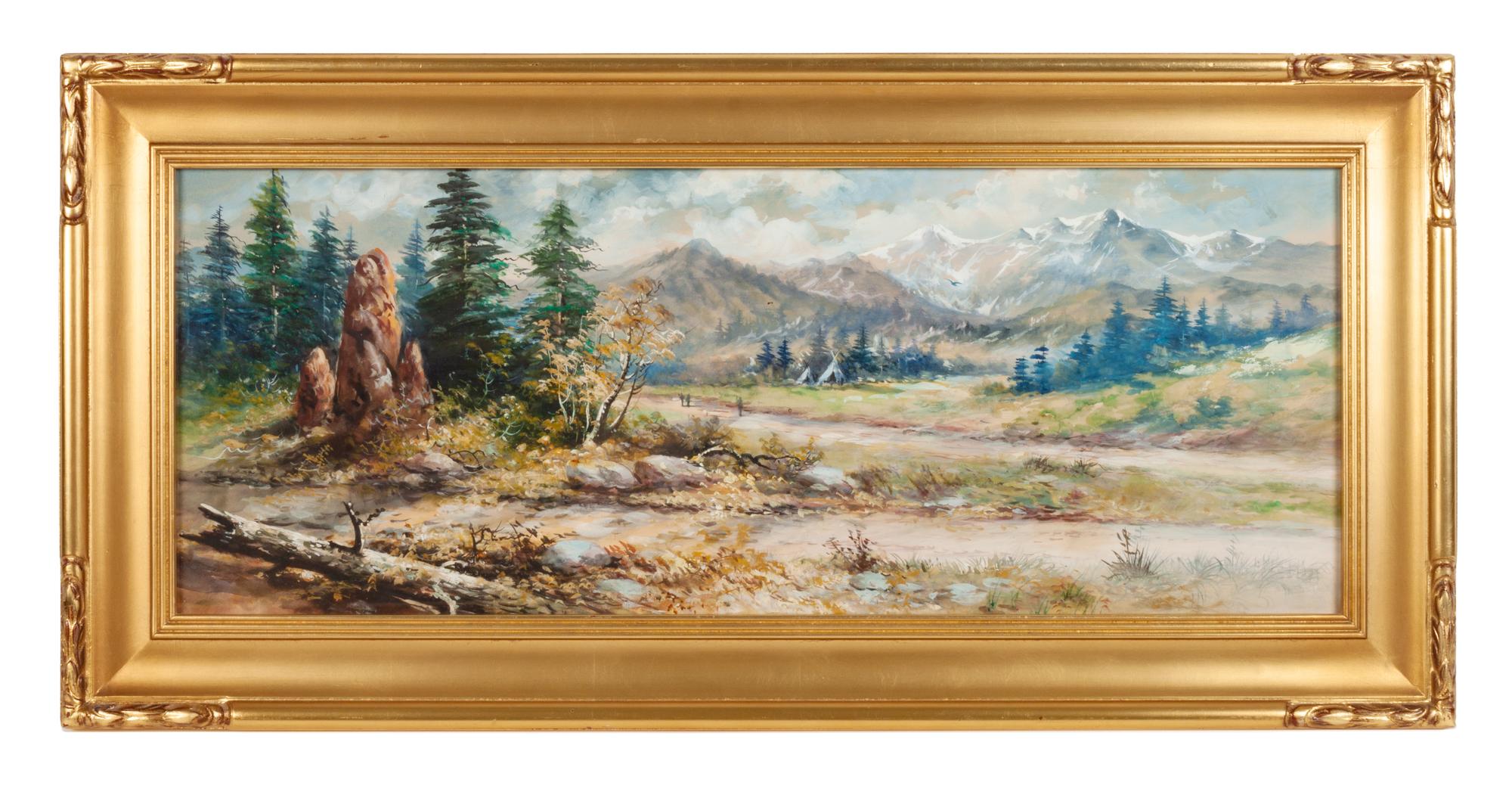 Pike's Peak with Indian Camp