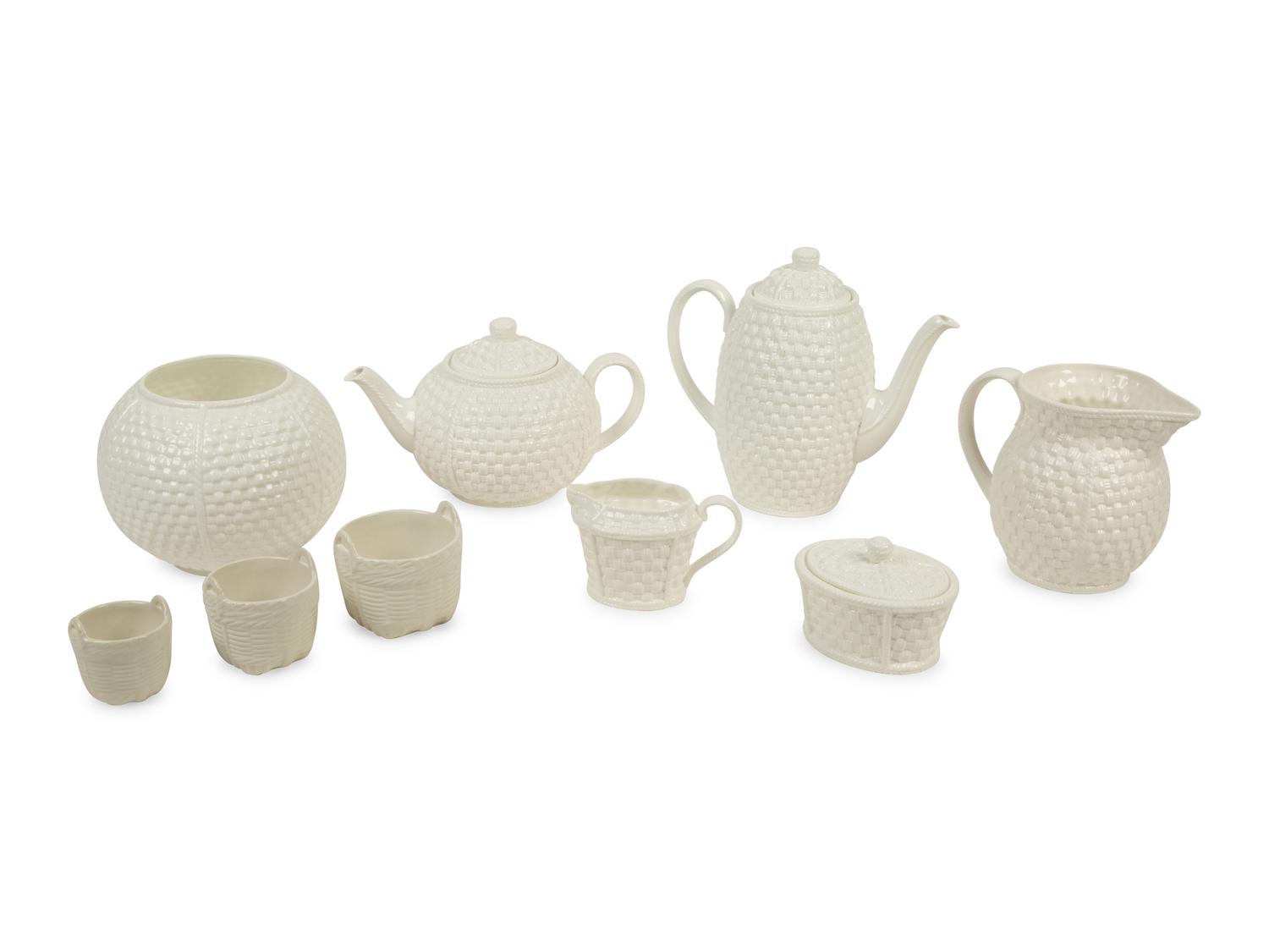 A Group of Six Tiffany and Company Tiffany Weav e Porcelain — 20TH/21ST CENTURY