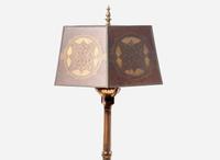Secessionist, Copper and Mica Floor Lamp