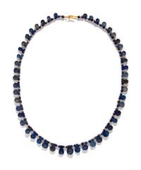 A Western Asiatic Lapis Lazuli and Gold Bead Necklace