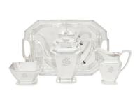 An American Silver Three-Piece Tea Service