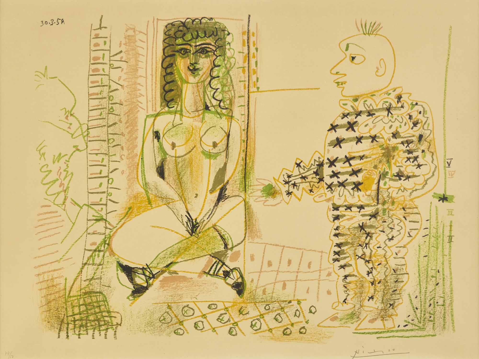 Le Peintre et Son Modèle, 1954
