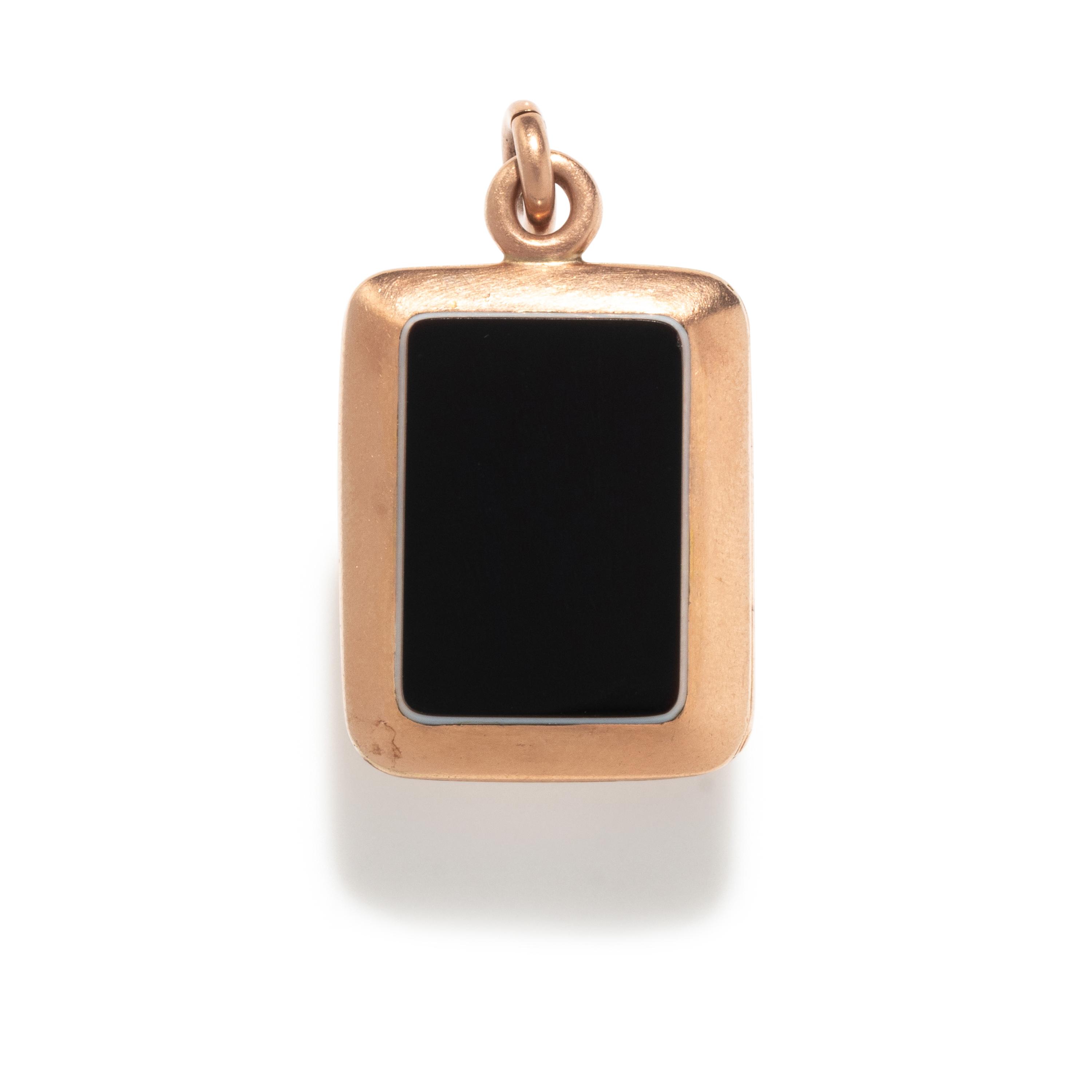A Red Agate Cameo Locket Pendant