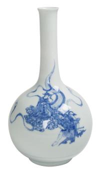 A Chinese White Porcelain Guanyin Vase Height 11 1/2 inches. — MID 20TH CENTURY