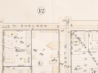 A group of 5 maps of Chicago streets, comprising: