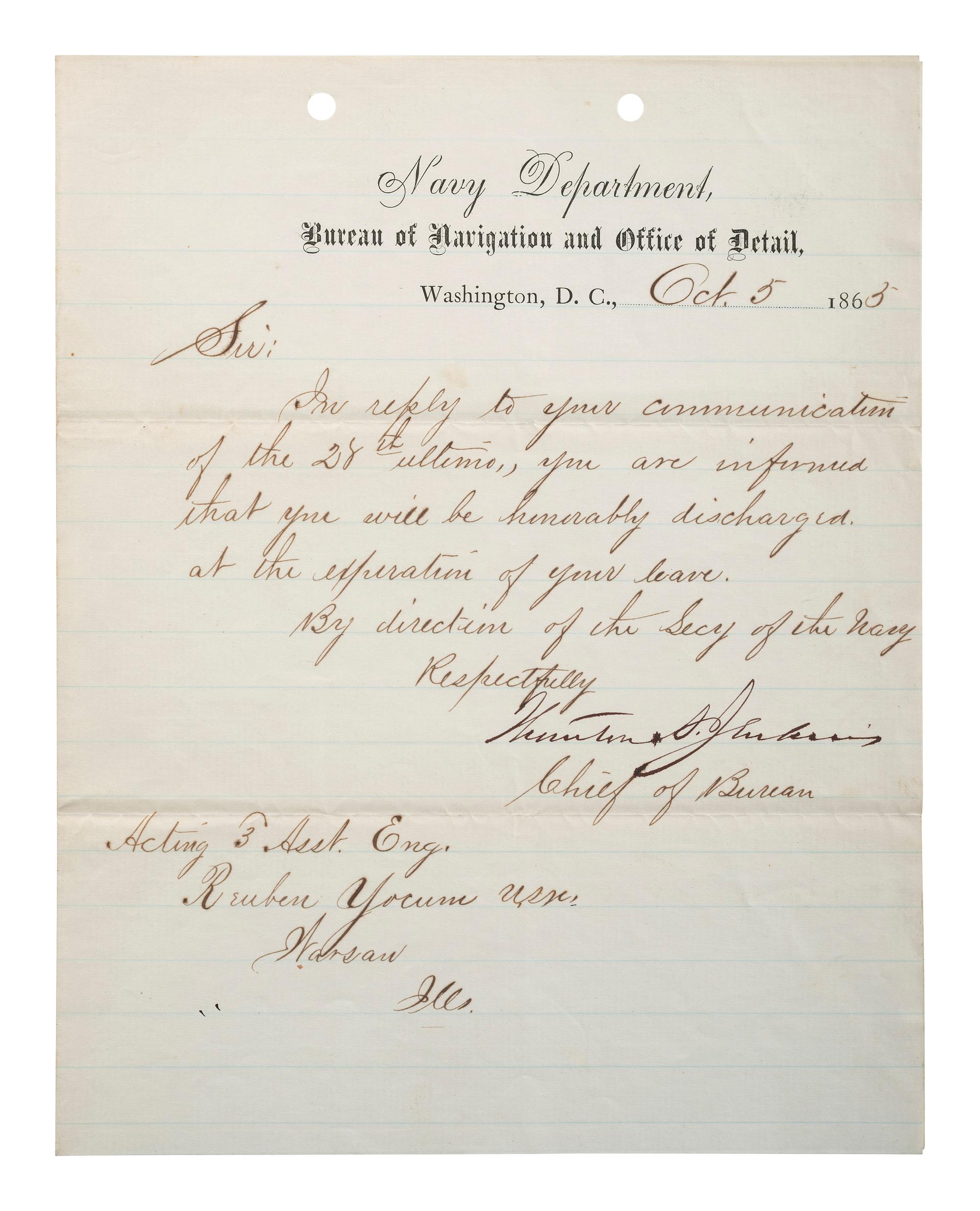 [SLAVERY & ABOLITION] -- [COCKRAN, Francis S. (1814-1886)]. Archive of letters to Maryland abolitionist and Underground Railroad supporter, comprising: