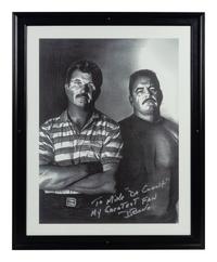 A Group of Six Large Scale Photographs of Mike Ditka as Player Formerly Displayed at Mike Ditka’s Restaurant