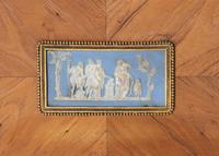 A French Neoclassical Tulipwood and Jasperware Mounted Side Table