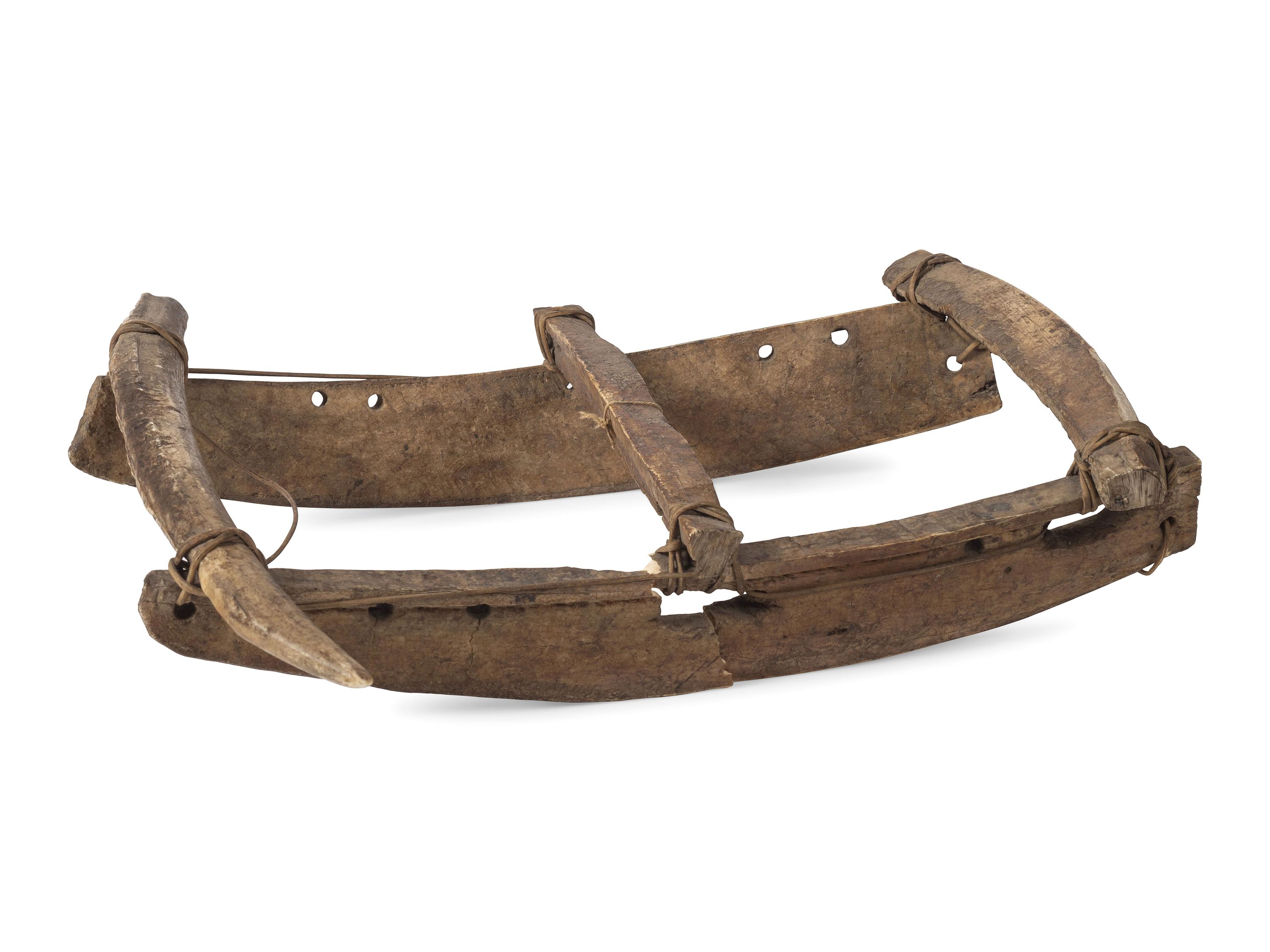 Inupiat Child's Walrus Ivory Sled