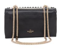 VALENTINO, EMBELLISHED BLACK FLAP BAG