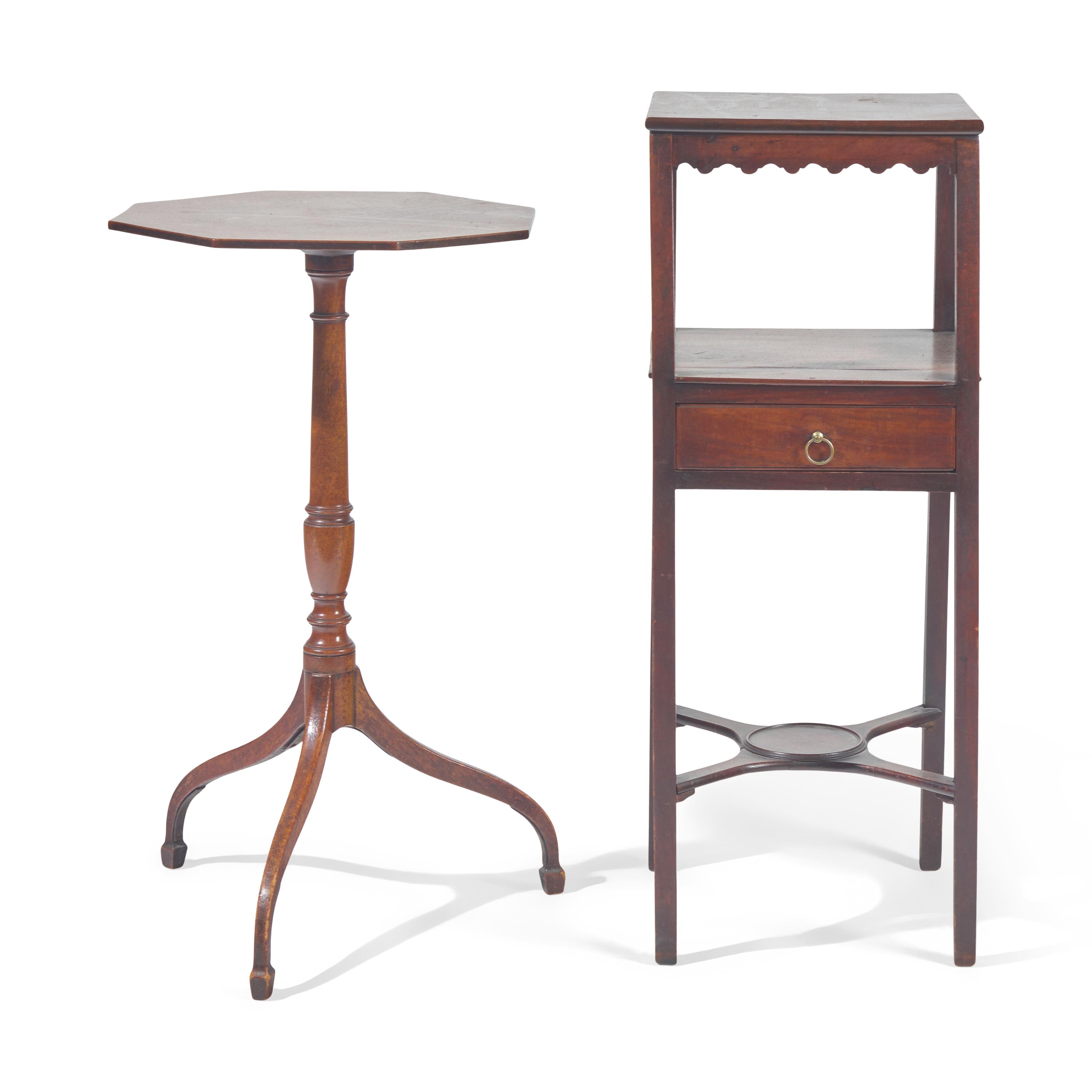Two George III Mahogany Stands