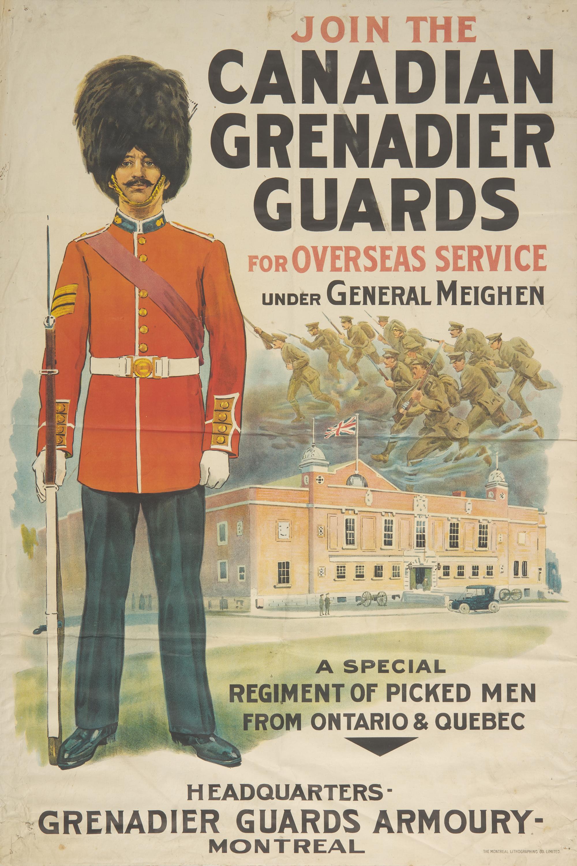 [Posters] Join the Canadian Grenadier Guards for Overseas Service Under General Meighen