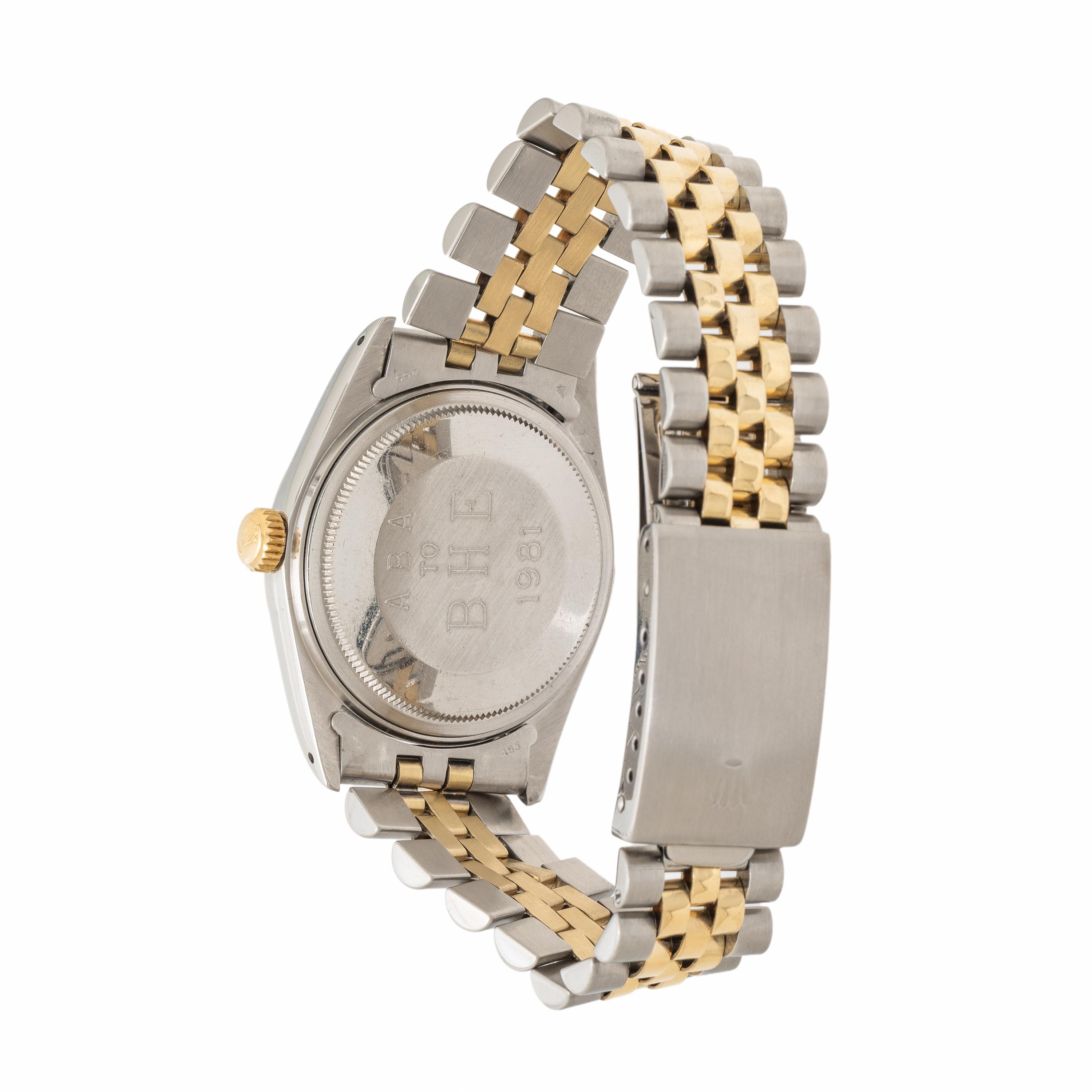 Rolex, Ref. 16013, Stainless Steel and Yellow Gold 'Datejust' Watch