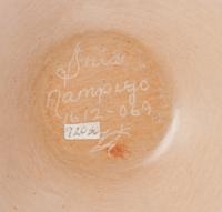 Buff Pottery Jar, with Corn Relief