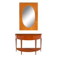 An Art Deco Style Console Table and Mirror