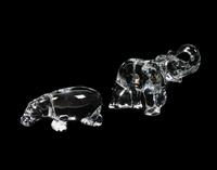A Group of Twelve Baccarat Glass Animals