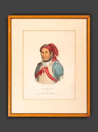 Three Hand-Colored Lithographs by McKenney and Hall