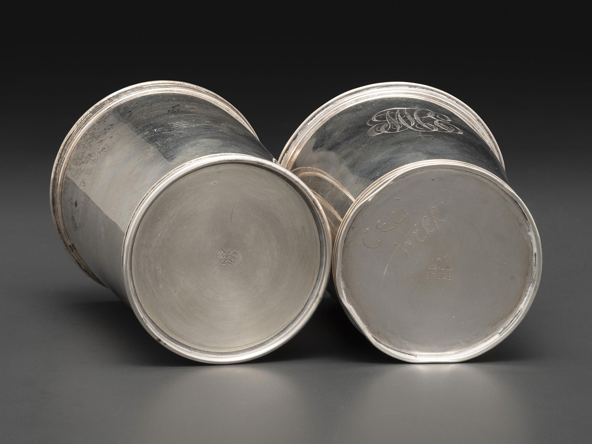 Two Silver Julep Cups