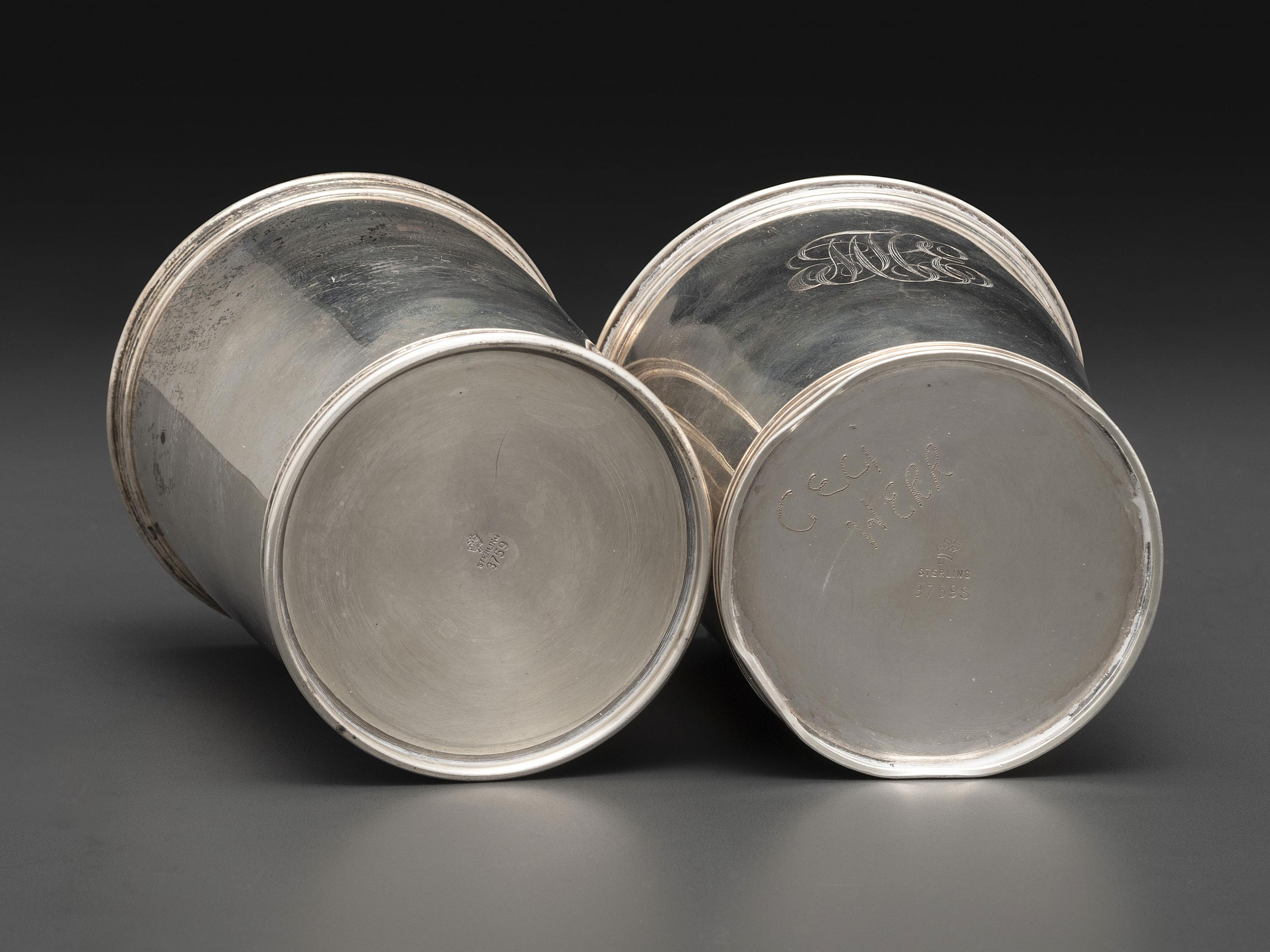 Two Silver Julep Cups