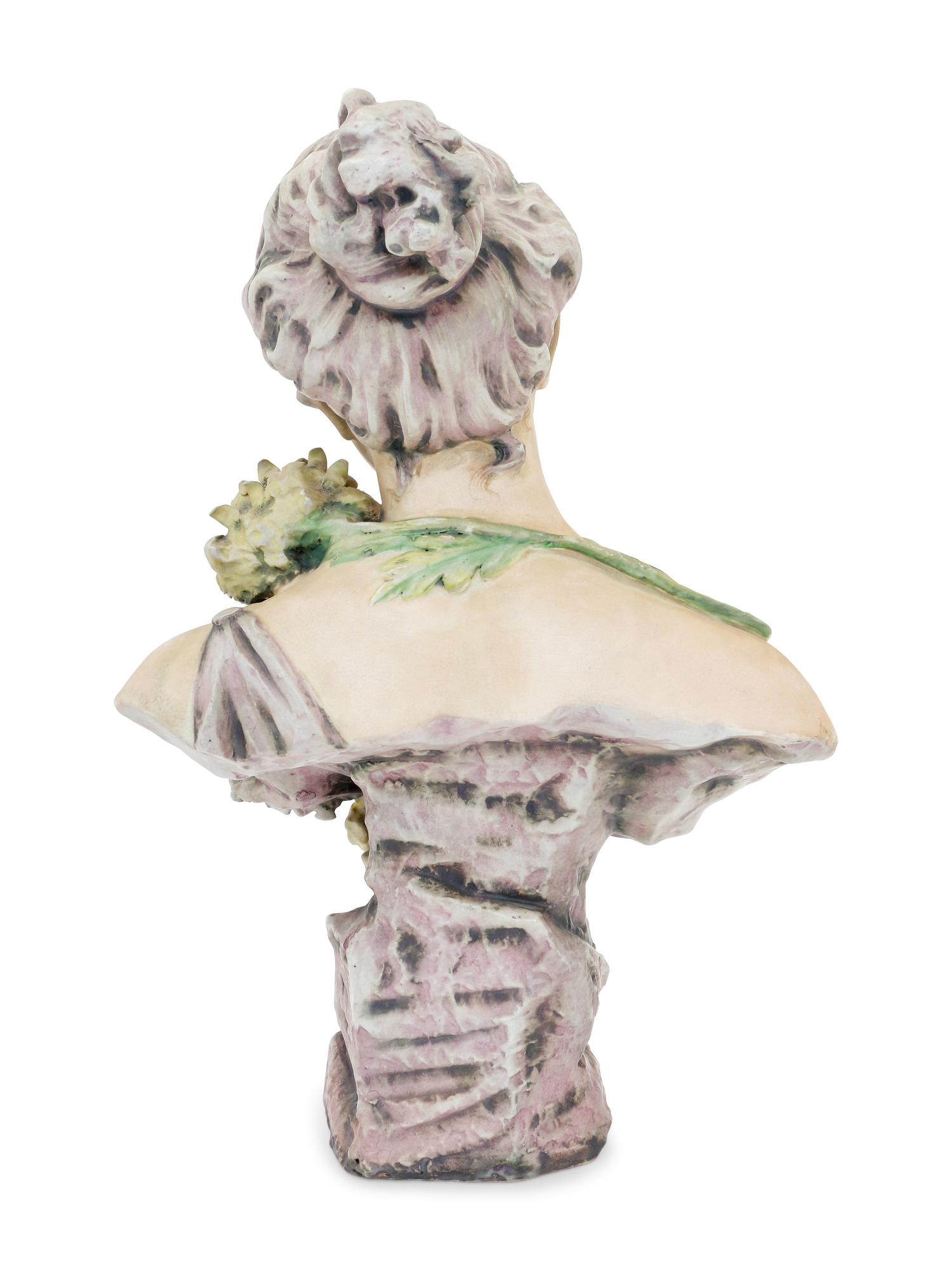 An Austrian Pottery Amphora Bust