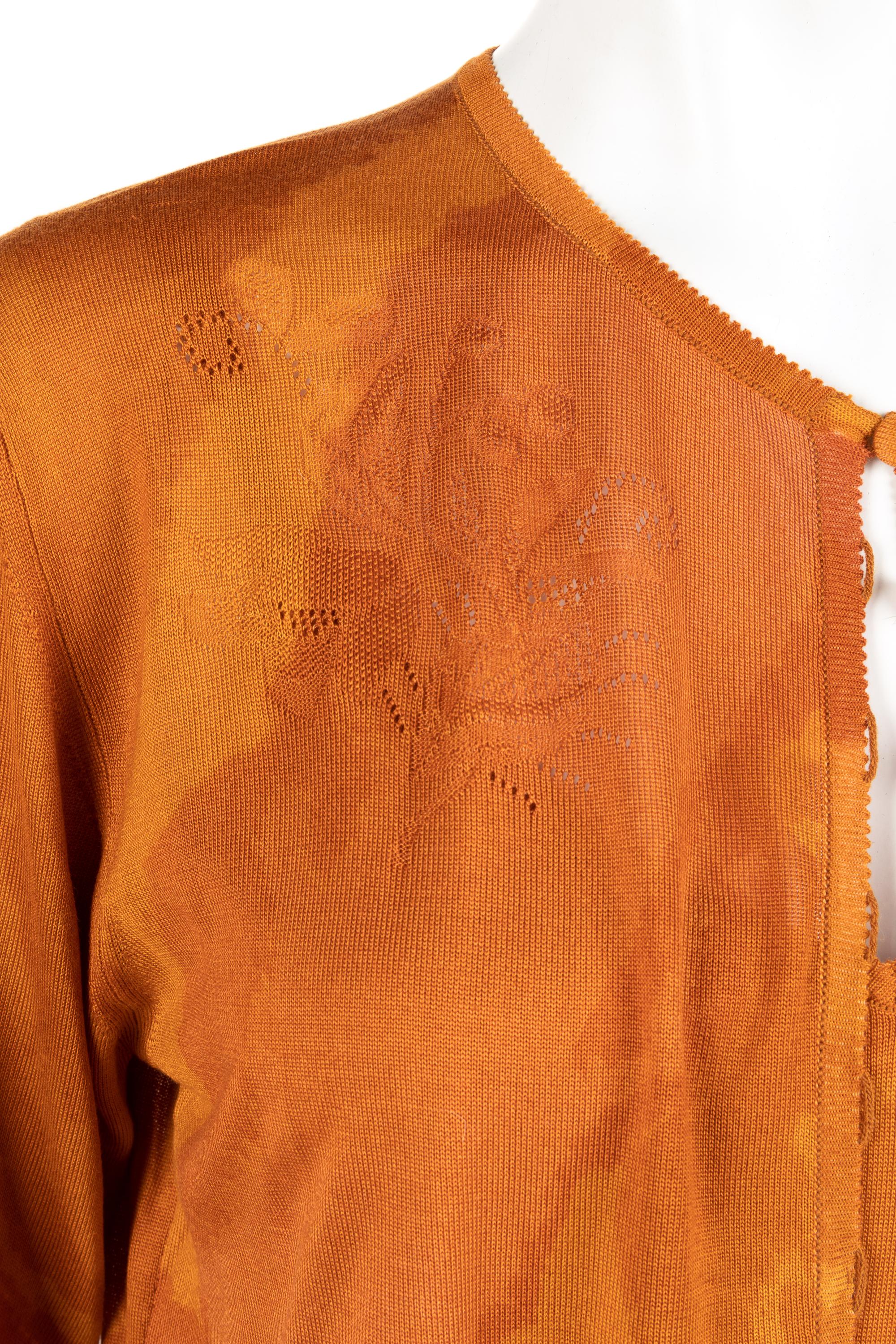 Five John Galliano Knit Pieces: Two Twin Sets and One Top, 2000s