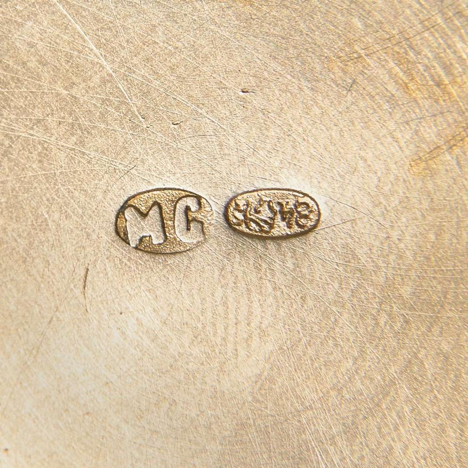 A Russian silver gilt and shaded enamel basket Bearing marks for Maria Semenova, Moscow, 1908-1917