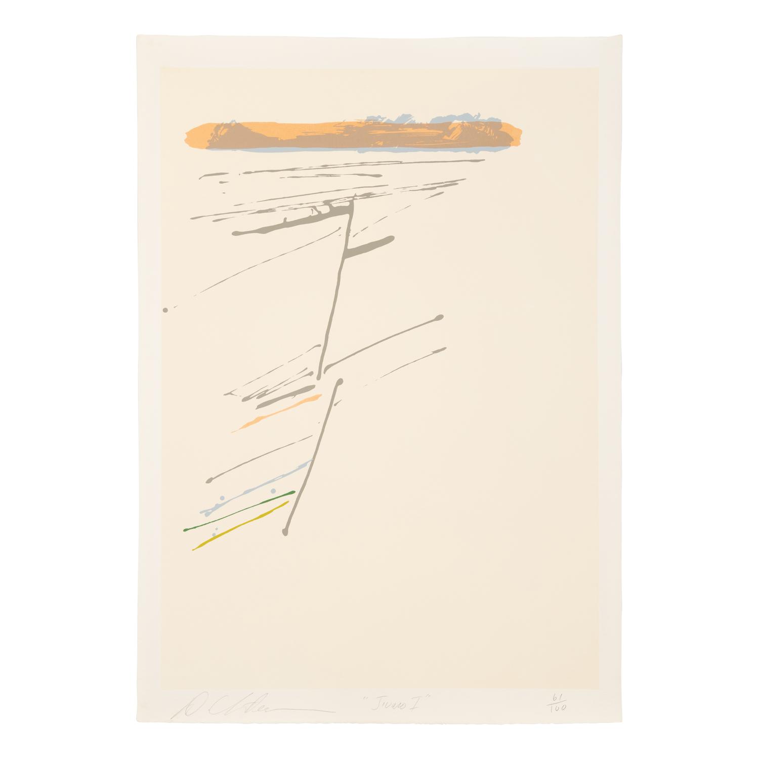 Dan Christensen (American, 1942-2007) — Jivaro I, Jivaro II, MicMac I, and MicMac II (four works)