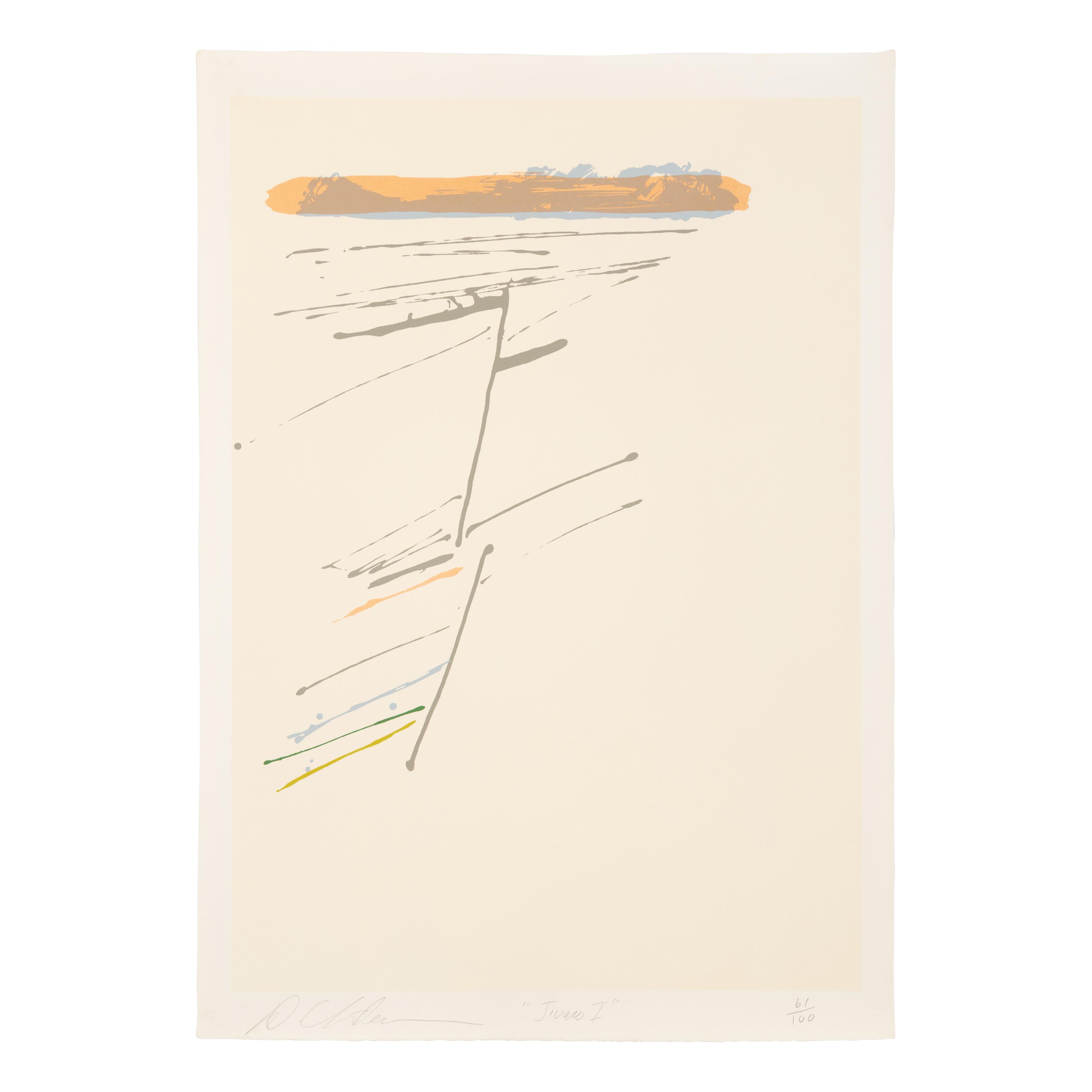 Dan Christensen (American, 1942-2007) — Jivaro I, Jivaro II, MicMac I, and MicMac II (four works)