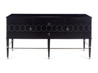 A Theodore Alexander Leather-Veneered Credenza