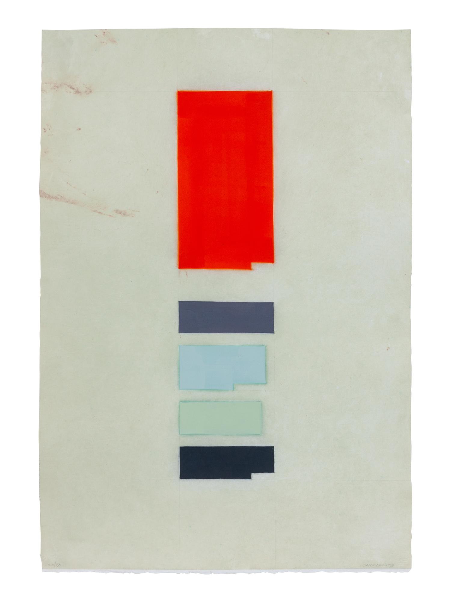 Chrome Orange, Chrome Violet , and Zinc White (A Group of Three Works)