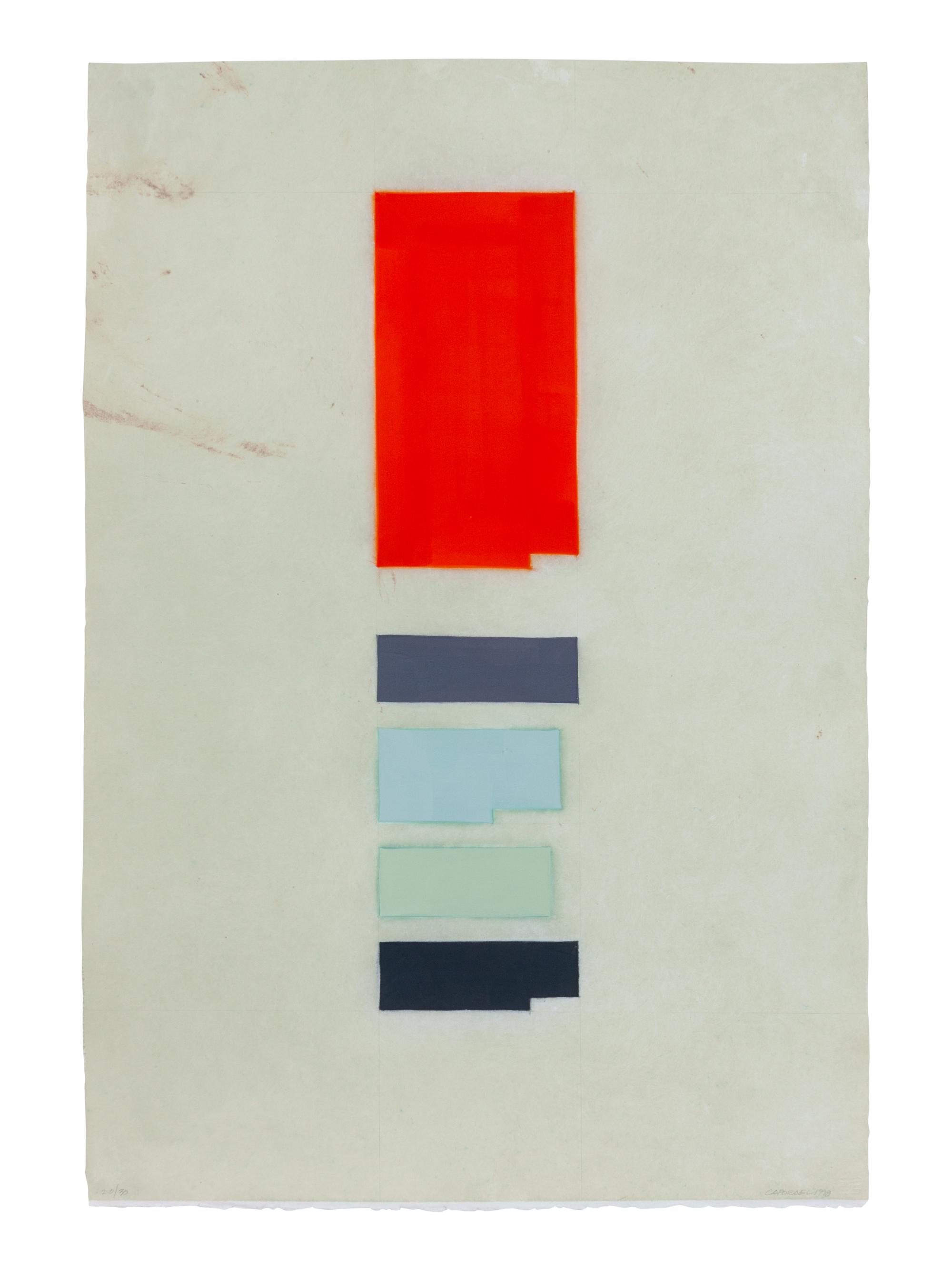 Chrome Orange, Chrome Violet , and Zinc White (A Group of Three Works)