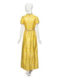 Oscar de la Renta, Yellow Brocade Gown, 1968