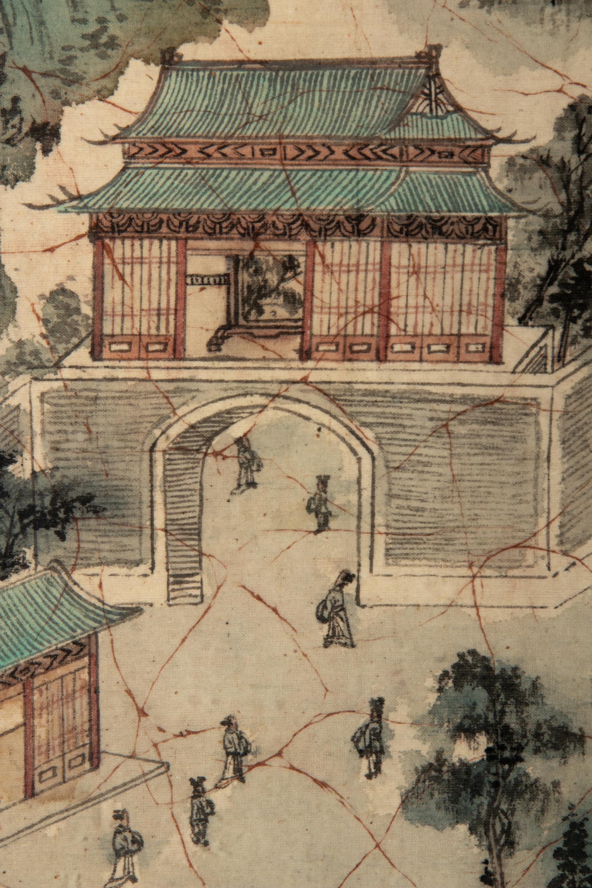 Two Chinese Silk Screen Prints